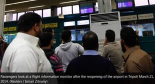 Bomb strikes Libyan capital’s international airport