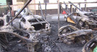 Hot cars: $3.3mn worth of Rolls Royces, Bentleys in flames in downtown Moscow