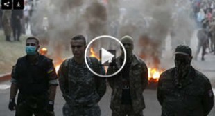 “Act of Terro”: Far right fighters clash with police in western Ukraine (VIDEO)