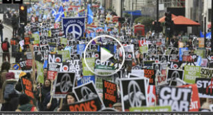 Tens of thousands march in London in largest #StopTrident demo in decades