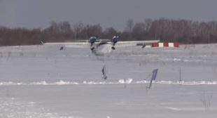 Wheels Up: WATCH Insane Russian Seaplane Landing in Snow