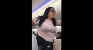‘I Wear The F**king Nuts’: Woman Smashes Laptop on Hubby’s Head Aboard US Plane (Video)