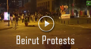 WATCH dozens injured in street battles between protestors and police on the streets of Beirut 🎞️