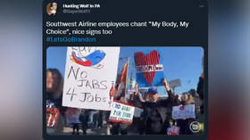 Southwest Airlines workers protest against Covid-19 vaccine mandate outside firm’s 🎞️