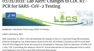 Bombshell: CDC No Longer Recognizes the PCR Test As a Valid Method for Detecting