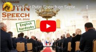 Vladimir Putin Speech on September 30, 2022