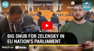 Zelensky losing support in West? Austrian MPs stage walkout during Ukrainian president’s speech 🎞