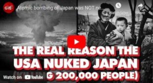 Atomic bombing of Japan was NOT necessary to end WWII. US Gov’t documents admit it