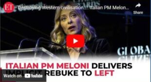 ‘Destroying Western civilization…’: Italian PM Meloni delivers implicit rebuke to Left in US speech