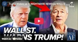 Trump Wakes up to NIGHTMARE NEWS as WALL STREET Sends WARNING